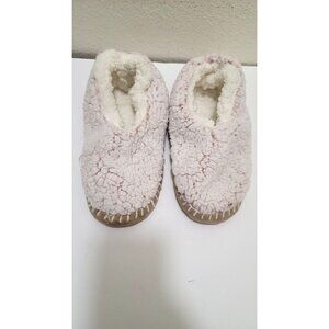 Lemon Womens Sherpa Fleece Slippers In Light Pink Size M